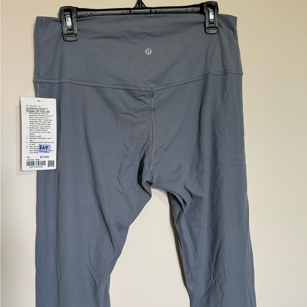 Lululemon Align Ribbed Leggings 28” size 14